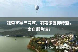 独有岁寒三冷友，凌霜傲雪伴诗盟。出自哪首诗？