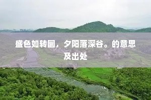 盛色如转圜，夕阳落深谷。的意思及出处