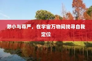 渺小与尊严，在宇宙万物间找寻自我定位