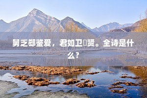 舅乏郄鉴爱，君如卫玠贤。全诗是什么？