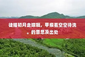 徒描初月走嫦娥，甲痕羞空空待洗。的意思及出处