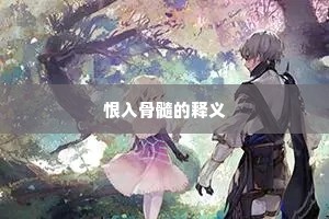 恨入骨髓的释义