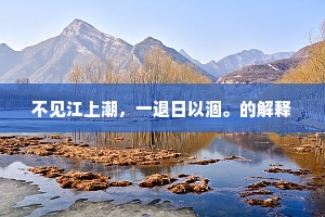 不见江上潮，一退日以涸。的解释