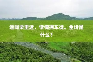 遥闻栗里近，惭愧拥车徒。全诗是什么？