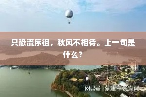只恐流序徂，秋风不相待。上一句是什么？