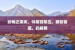 折梅还索笑，伴犀簪翠压，螺髻香凝。的解释