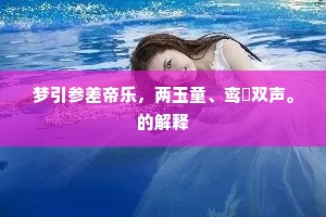 梦引参差帝乐，两玉童、鸾琯双声。的解释