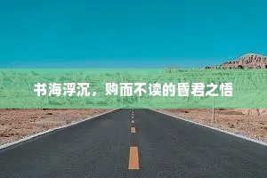 书海浮沉，购而不读的昏君之悟
