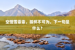 空馆雪霏霏，孤怀不可为。下一句是什么？