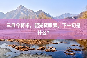 三月今将半，韶光转眼频。下一句是什么？