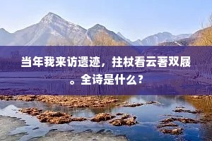 当年我来访遗迹，拄杖看云著双屐。全诗是什么？