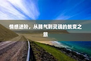 情感进阶，从脾气到灵魂的蜕变之旅