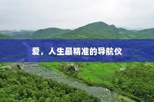 爱，人生最精准的导航仪