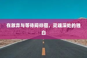在放弃与等待间徘徊，灵魂深处的独白