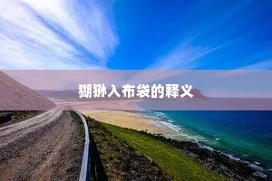 猢狲入布袋的释义