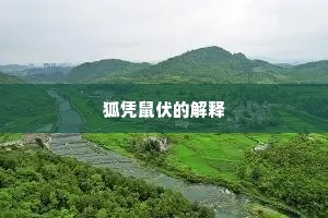 狐凭鼠伏的解释