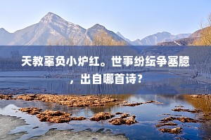 天教辜负小炉红。世事纷纭争塞臆，出自哪首诗？