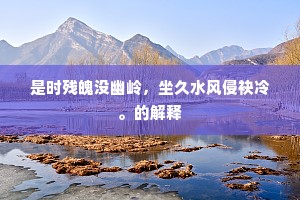 是时残魄没幽岭，坐久水风侵袂冷。的解释