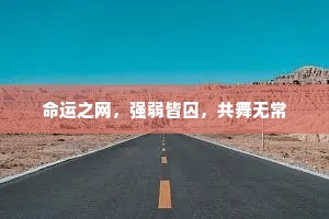 命运之网，强弱皆囚，共舞无常