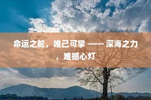 命运之舵，唯己可掌 —— 深海之力，难撼心灯