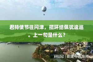 君持使节往问津，揽环结佩犹逡巡。上一句是什么？