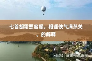 七首胡霜照客颜，相逢侠气满燕关。的解释