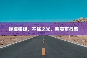 逆境铸魂，不屈之光，照亮前行路