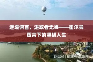 逆境俯首，进取者无畏——霍尔曼箴言下的坚韧人生