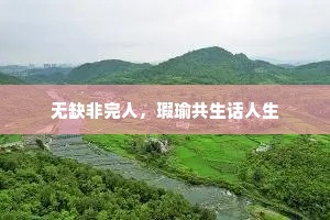 无缺非完人，瑕瑜共生话人生
