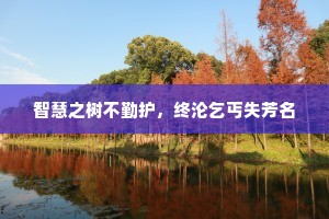 智慧之树不勤护，终沦乞丐失芳名
