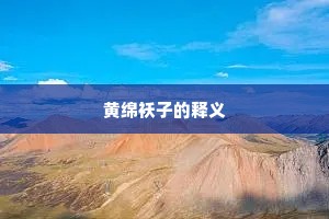 黄绵袄子的释义
