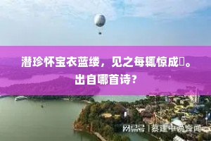 潜珍怀宝衣蓝缕，见之每辄惊成呿。出自哪首诗？