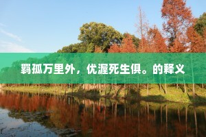 羁孤万里外，优渥死生俱。的释义