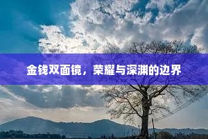 金钱双面镜，荣耀与深渊的边界