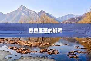 昏昏噩噩的解释