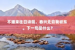 不嫌来往日诗筒，春兴无穷我欲东。下一句是什么？