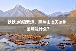 耿耿欃枪犯紫垣，巨鱼击浪天池翻。全诗是什么？