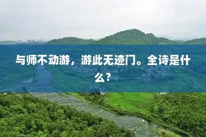 与师不动游，游此无迹门。全诗是什么？