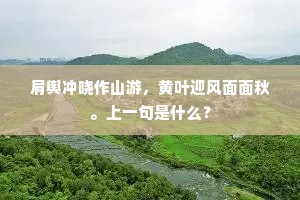 肩舆冲晓作山游，黄叶迎风面面秋。上一句是什么？