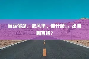 当筵郁彦，数风华、佳什崎嵚。出自哪首诗？
