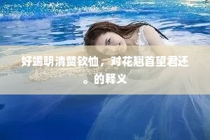 好竭明清赞钦恤，对花翘首望君还。的释义