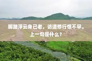 脚踏浮云身已老，访道修行恨不早。上一句是什么？
