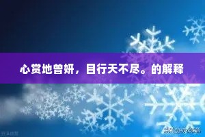 心赏地曾妍，目行天不尽。的解释