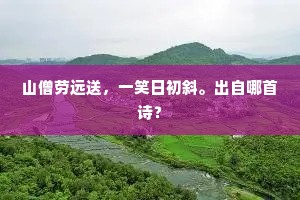 山僧劳远送，一笑日初斜。出自哪首诗？