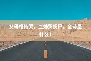 父母相持哭，二姊哭抚尸。全诗是什么？
