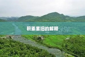 积素累旧的解释