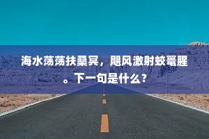 海水荡荡扶桑冥，飓风激射蛟鼍腥。下一句是什么？