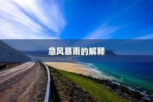 急风暴雨的解释