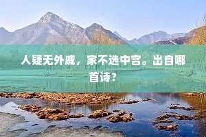 人疑无外戚，家不选中宫。出自哪首诗？