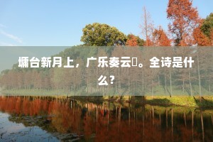 墉台新月上，广乐奏云璈。全诗是什么？
